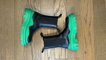 BOTTEGA VENETA ボッテガベネタ ブーツ カーキ 4103924A0012 ボッテガヴェネタ アトミック ソックス ニットウール ブーツ