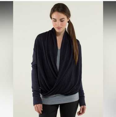 lululemon - Lululemon Iconic Wrap サイズ４ Lululemon Heathered Gray Long Sleeve Iconic Wrap Top Size 4