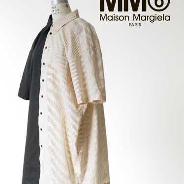 新品▲MM6 エムエムシックス// 6 Print Shirt Dress MM6 Maison Margiela logo-print T-shirt Dress | Black | FARFETCH