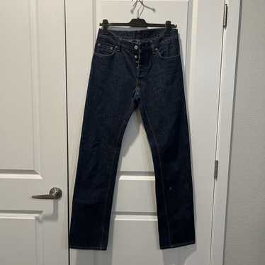Helmut Lang coated black denim, produced in 1998 - VANIITAS