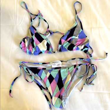 EMILIO PUCCI ビキニ PUCCI Shiny Lycra One Piece Swimsuit Emilio Pucci