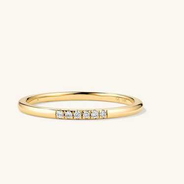 Mejuri Gold Ring Band - Gem