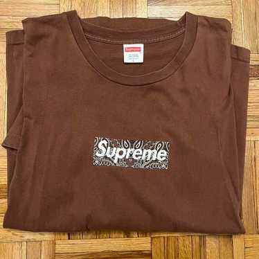 Tシャツ・カットソー Supreme / Bandana Box Logo Tee Brown Supreme Small Box Tee (SS21) - $58