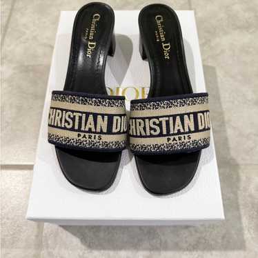 【海外限定色あり】Dior★DWAY HEELED SLIDEサンダル Dior dway heeled slide - Gem