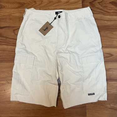 90s Old Stussy Linen Cargo Shorts 白タグ 90s Old Stussy Linen Cargo Shorts 白タグ - メルカリ