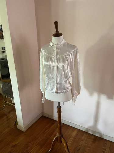 1940s rayon blouse - Gem