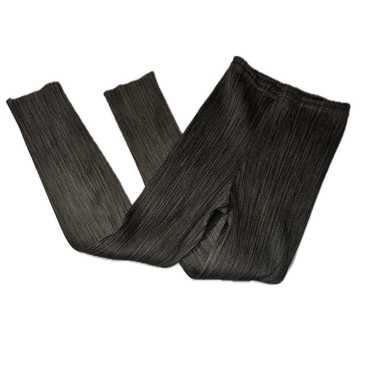 ISSEY MIYAKE me ストライプ ガウチョパンツ ベージュ PLEATS PLEASE ISSEY MIYAKE - PLEATS PLEASE(プリーツプリーズ