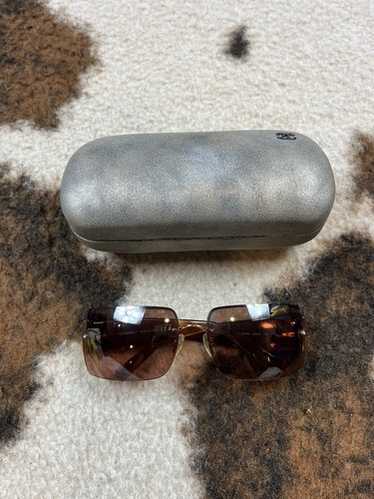 メイリームー　CHANEL Vintage CHANEL 4095-B Amber Lens Tortoise Frame CC Swarovski