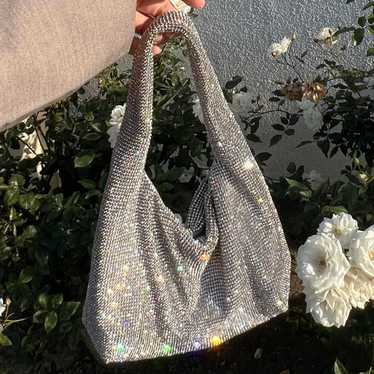 KARA Two-Tone Rhinestones Handbag