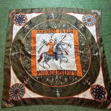 HERMES Feux d'Artifice シルクスカーフ 1993 A Set of Three Scarves | Handbags & Accessories | The New