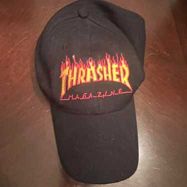 スケートボード 90s THRASHER VINTAGE CAP 90s USA製 Thrasher magazine メッシュキャップ スラッシャー