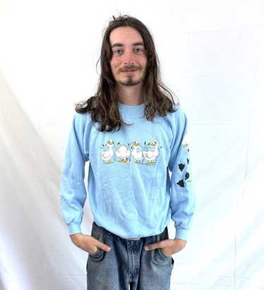 トップス 80's vintage duck comical sweat Vintage 1980s duck cartoon - Gem