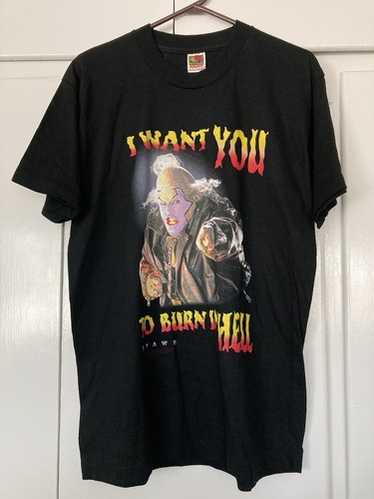 トップス SPAWN movie soundtrack T vintage XL 1997 Vintage Spawn Movie Merch T-shirt 1997 Over Print Full Print