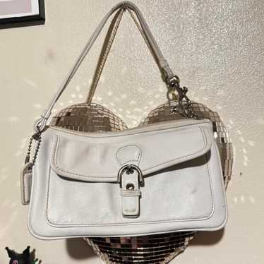 vintage coach old ✨ ivory White bag Coach legacy ivory leather - Gem