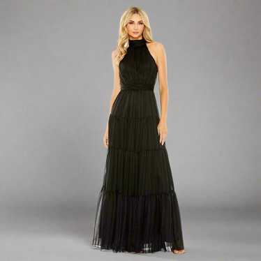 ★Mac Duggal★ Black ダブルラッフルヘム ミディドレス Shop Black Mac Duggal Online | Nordstrom