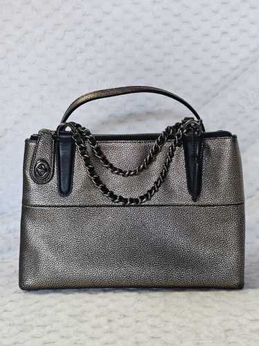 バッグ Coach Turn Lock Mini Satchel Bag COACH Signature Turnlock Mini Satchel Bag Canvas Leather