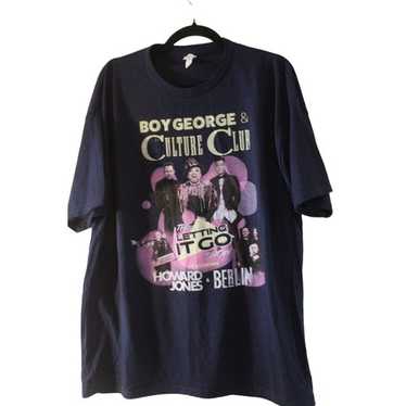 Culture Club t-shirt, vintage rare Boy George black t… - Gem