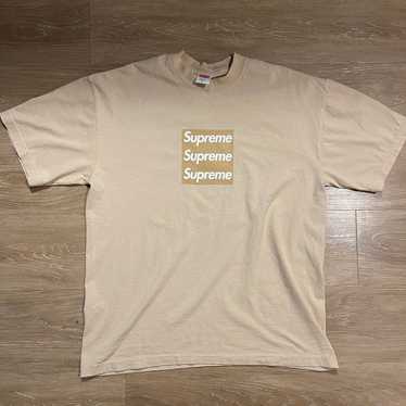 triple box logo tee asspizza 2XL ホワイト NEW ASSPIZZA SUPREME Triple Box Logo BOGO White Long Sleeve