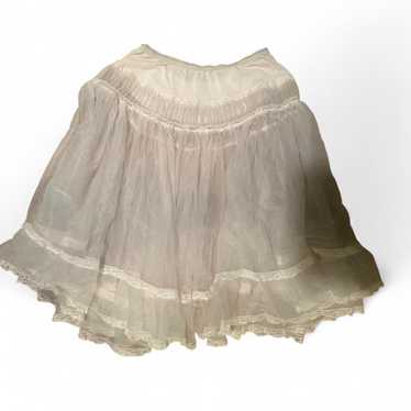 Women's Skirt - Cream/White - S – Vintage Cream a… - image 1