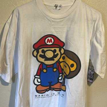 S] A Bathing Ape Bape x Mario Baby Milo Logo Crewneck