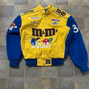 JH Designs M&M Candy Jacket Red Yates Nascar Men's 6XL