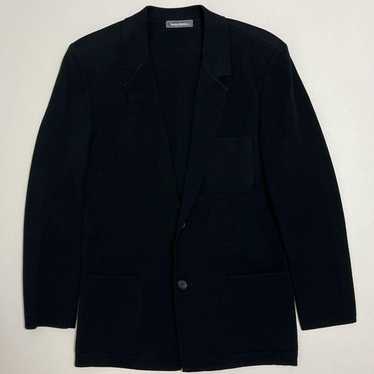 ISSEY MIYAKE 80s ノーカラー コットン ジャケット 美品 イッセイミヤケISSEY MIYAKE コットンポケットデザイン