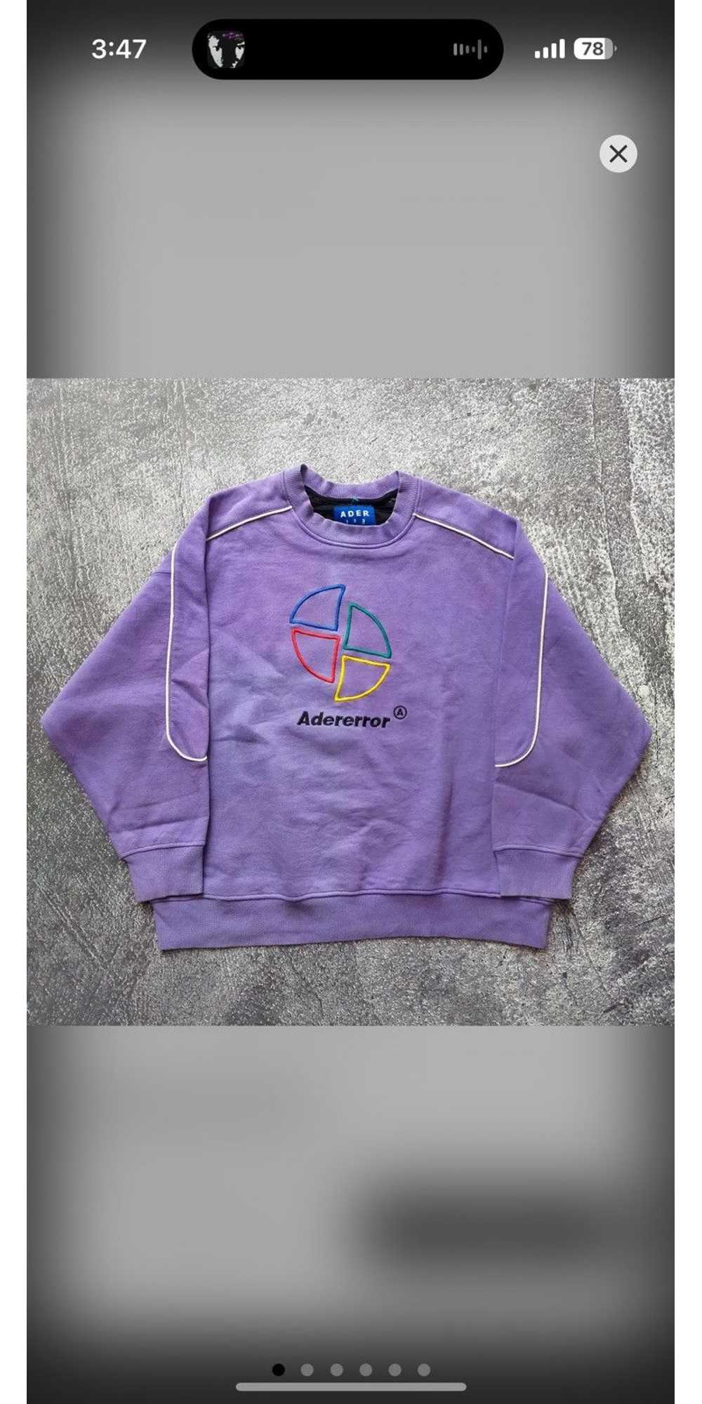 Ader Error Ader error slice logo sweatshirt - image 1