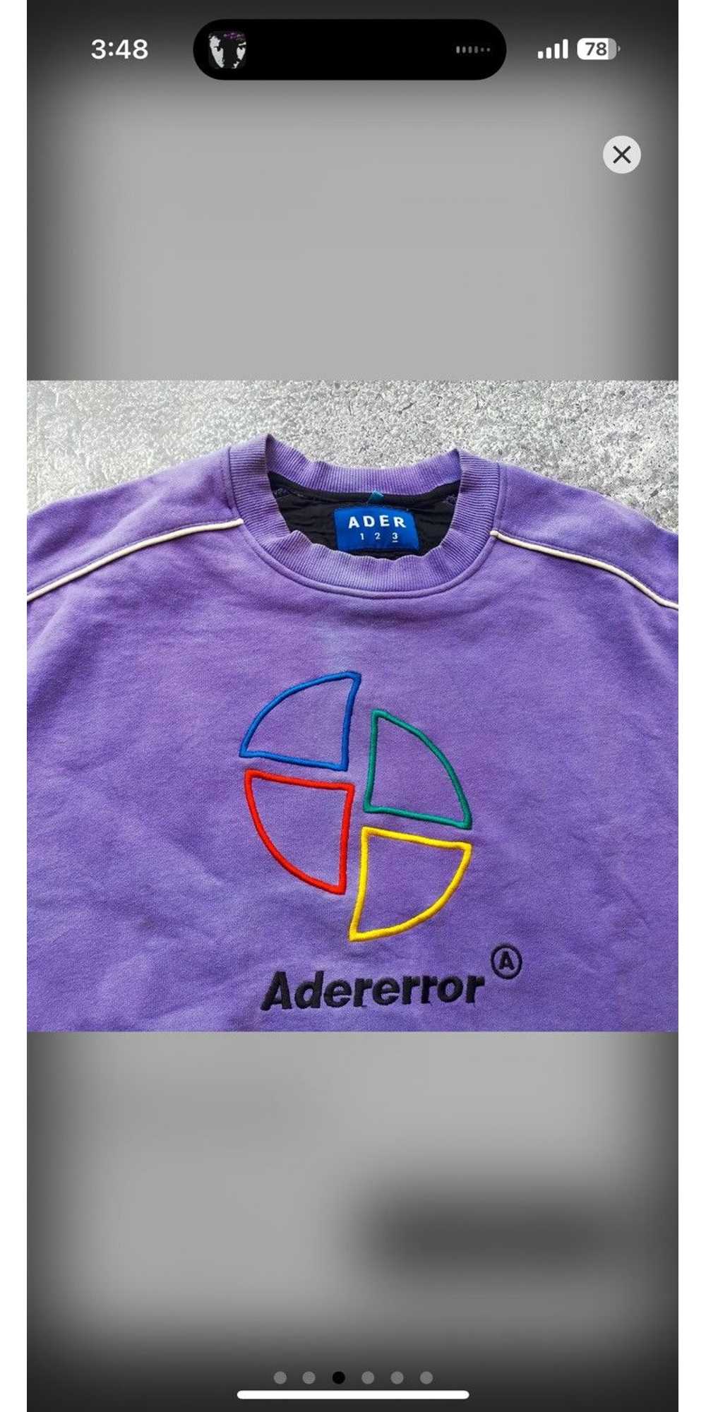 Ader Error Ader error slice logo sweatshirt - image 3