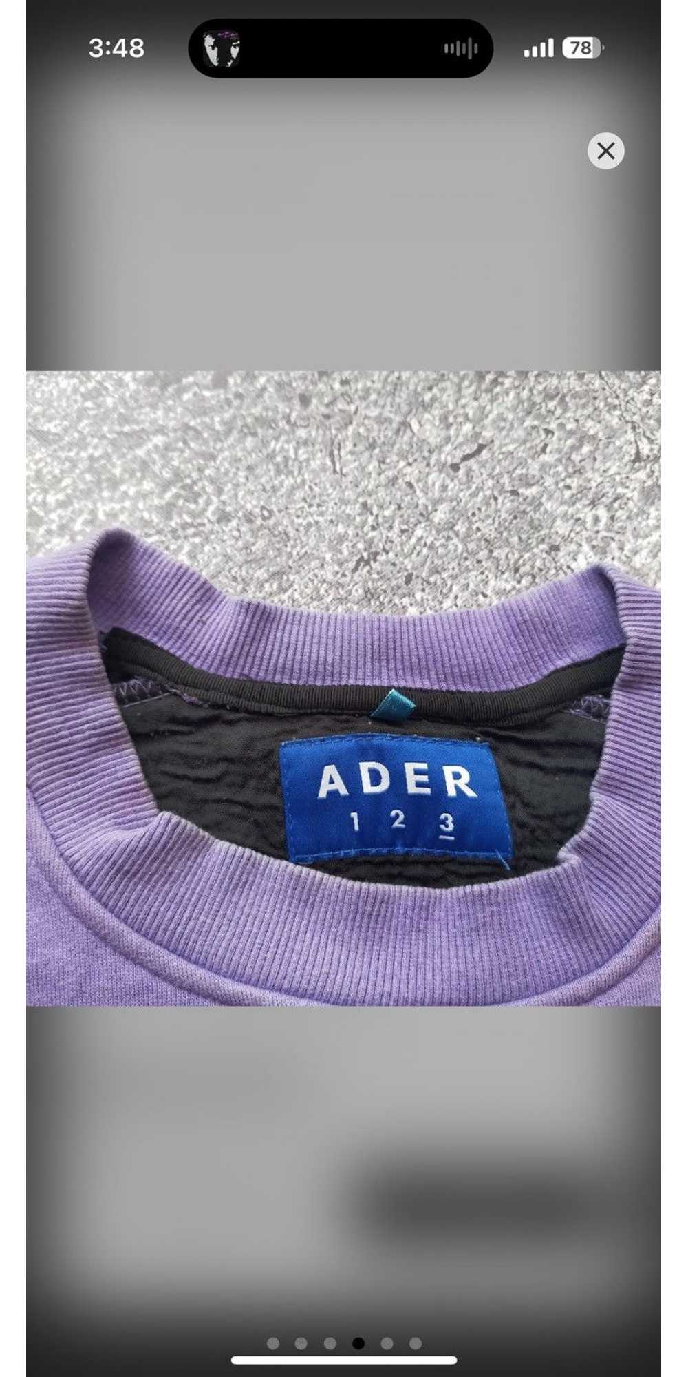 Ader Error Ader error slice logo sweatshirt - image 4