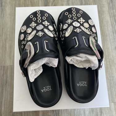 サンダル・ミュール TOGA Aj1070 Loafers - Toga Pulla - Leather - Black Toga Pulla Shoes | eBay