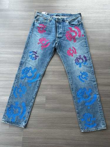 34インチ DENIM TEARS Vintage Indigo リーバイス Rare* Denim Tears Embroidered Indigo Wash (Size 34/34) | eBay