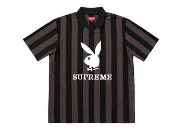 Supreme playboy ゲームシャツ ストライプ ポロシャツ Mサイズ Supreme - Playboy Pique Polo Shirt - UG.SHAFT