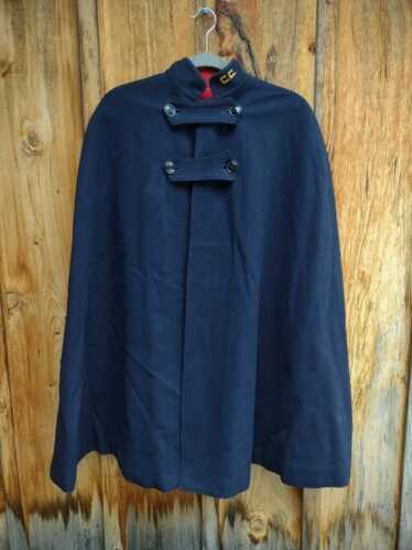 小鉄 USA製 40s~50s Vintage BRUCK'S NURSE Vintage 40s All Wool Nurses Cape Women UT Navy Blue Red