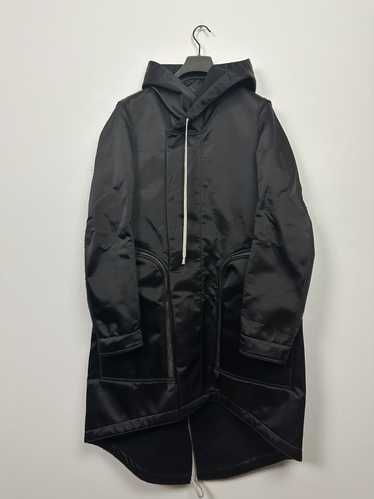 Dark Shadow DRKSHDW Rick Owens Fishtail Hoodie Coat XS Black