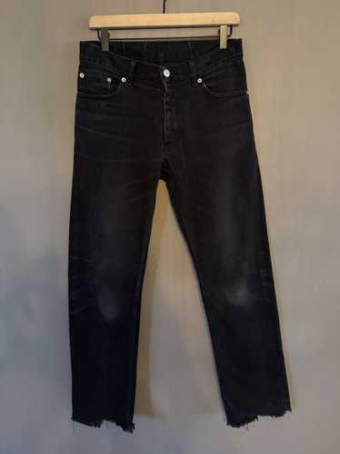 パンツ HELMUT LANG VINTAGE DARK DENIM CLASSIC 5 Archive- HELMUT LANG 1998 Vintage Paint Denim Jeans • Size