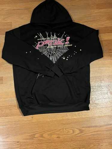 【美品】【正規品】【最終値下げ】【鑑定タグ付き】Sp5der ピンクフーディ S Sp5der hoodie black p*nk - Gem