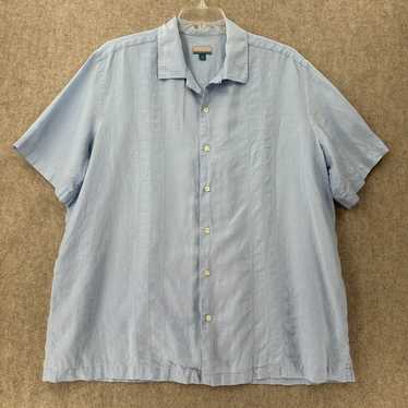 トップス 90s BREAKWATER Linen Open Collar Shirt 90s BREAKWATER Linen Open Collar Shirt