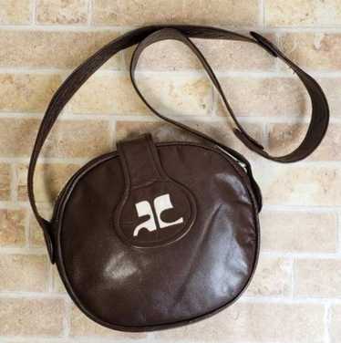 Courreges logo shoulder bag - Gem