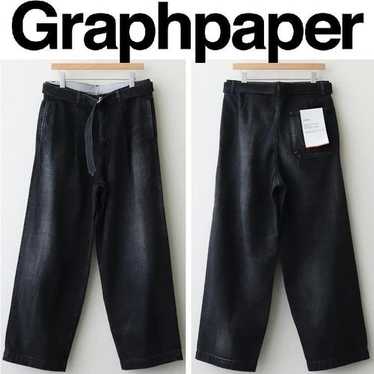 パンツ Graphpaper Colorfast Denim Belted Pants Graphpaper - グラフペーパー / COLORFAST DENIM BELTED PANTS