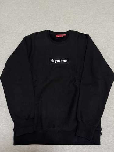 Supreme FW15 Box Logo Crewneck Crew Sweater XL Grey U… - Gem