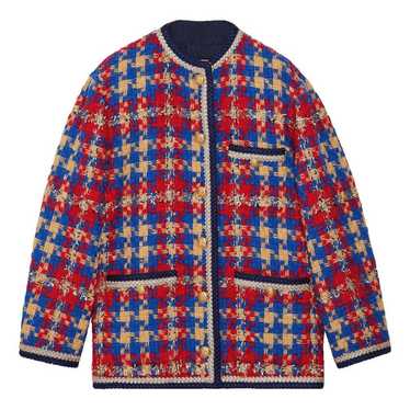 ジャケット Gucci Giacca In Tweed Giacca in tweed con Incrocio GG tondo in rosso | GUCCI® IT
