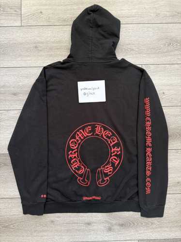 パーカー・フーディ Chrome Hearts / Web Exclusive Horse Shoe Hoodie Black Red Chrome Hearts - Chrome Hearts Web Exclusive Horse Shoe