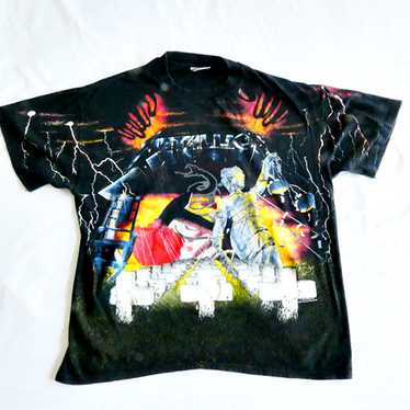 90s LLICA ビンテージ 1991 tシャツ　ブロッカム L 古着 90s METALLICA ビンテージ 1991 tシャツブロッカム L 古着