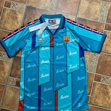 FC Barcelona 95/97 Kappa バルセロナ　ユニフォーム　M 1995/97 Barcelona Vintage Kappa Home Football Shirt Jersey