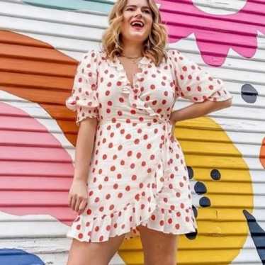 RIXO リキソー ブランド ワンピース Emory polka-dot 909017 RIXO Emory Polka-Dot Silk Maxi Dress | endource