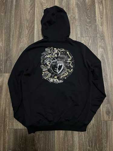 ヴェルサーチ☆メドゥーサロゴ フーディBlack VERSACE ヴェルサーチ パーカー メデューサ ロゴ メンズ