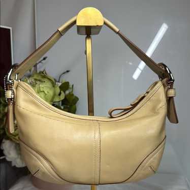 COACH ハンドバッグ ソーホー ハーフムーン ステッチ 9541 c509 COACH 9541 Soho MINI Hobo Black Classic Leather Shoulder Bag