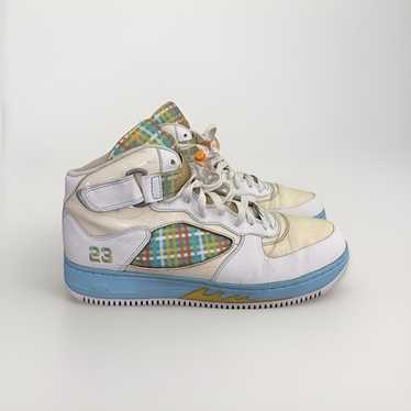 【NIKE AJF5- Air Jordan Fusion 5】26.5㎝ Nike Air Jordan Fusion AJF 5 Blue Chill Yellow Easter Men's