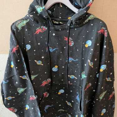 Candy stripper hoodie black - Gem
