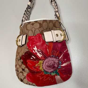 バッグ Vintage Coach Signature Hand Bag Flower Vintage Coach Signature Hand Bag Flower バッグ
